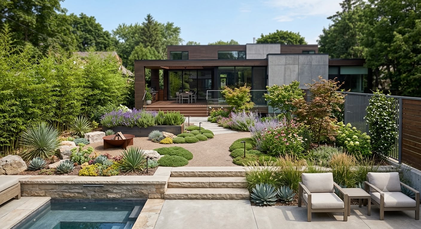 Professional garden landscaping design