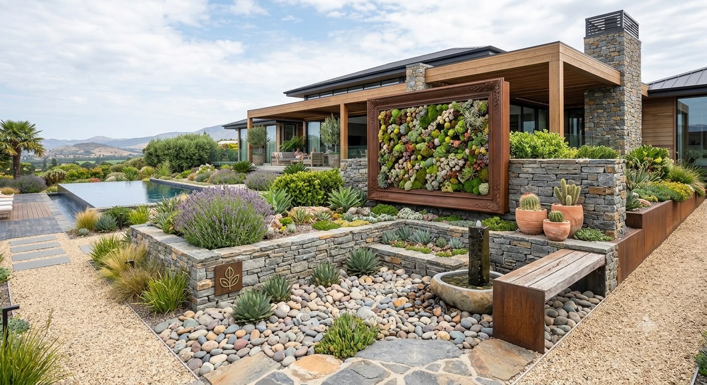 Custom garden beds and planting
