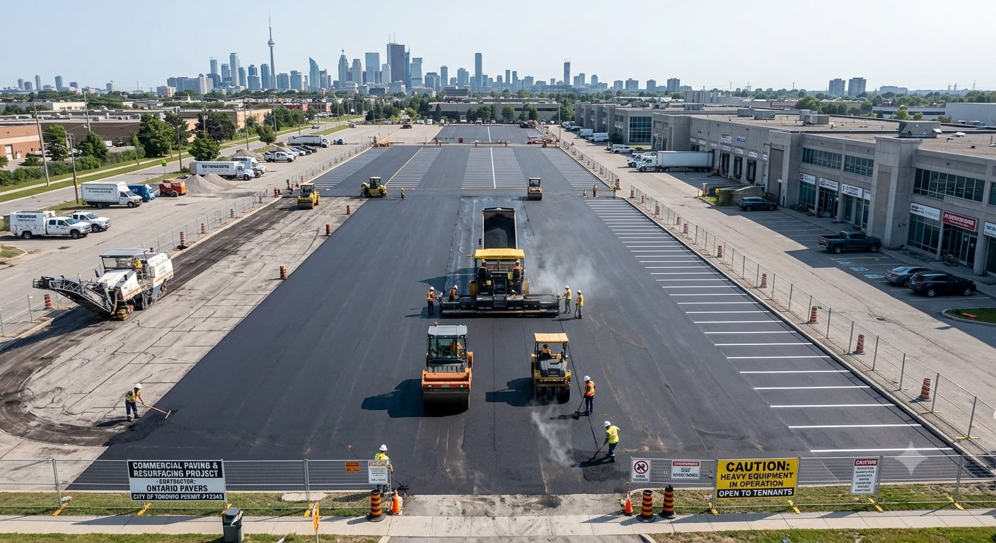 Ashpalt paving