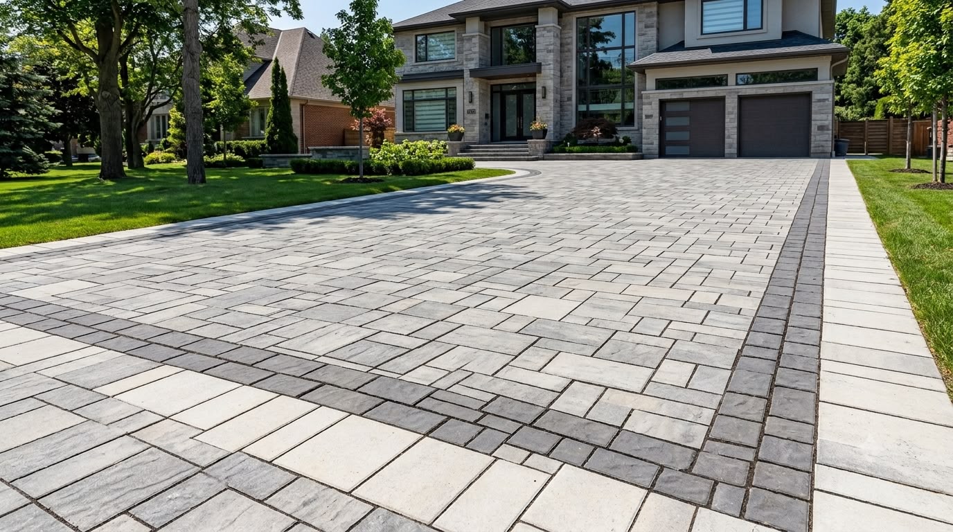 Interlocking front entrance and steps